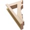 Ekena Millwork 6-in W x 18-in D x 30-in H Balboa Trad Rough Cedar Woodgrain TimberThane Outlooker, Primed Tan OUTUR060X18X30BOA04RCPR - alternate 5